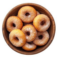 donat decorated sprinkles and icing in white plate on a pink background. Creative and minimalis food concept, top view flat lay