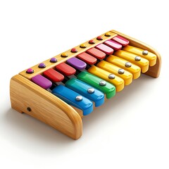 Naklejka premium Colorful Xylophone Instrument For Kids Musical Education In High Resolution Photo