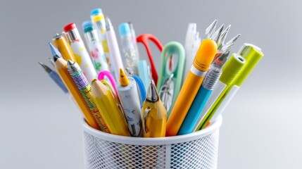 Colorful Writing Instruments Display