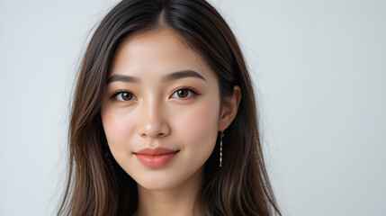 Naklejka premium asian businesswoman on white background