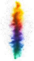 Abstract Colorful Explosion Illustration Isolated Background