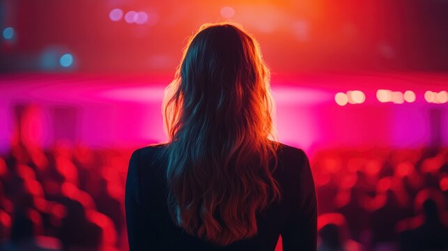 Woman at concert