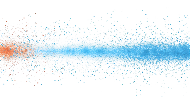 Abstract Colorful Particle Stream Illustration Background