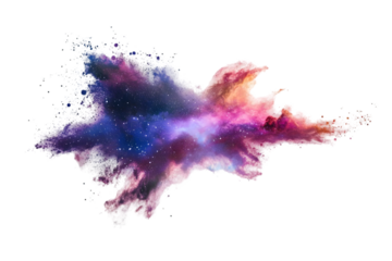 Abstract Colorful Space Explosion Illustration Background