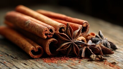 Aromatic Cinnamon and Spices