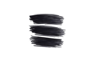 Abstract Dark Gray Brush Strokes Isolated Background Illustration