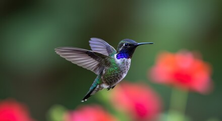Fototapeta premium Hummingbird in flight, photo