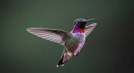 Fototapeta premium Hummingbird in Flight, Photo
