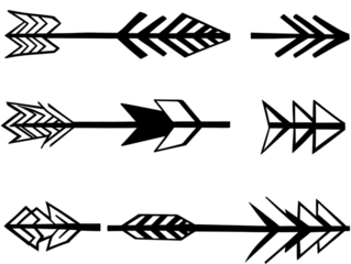 Abstract Decorative Leaf Pattern Illustration