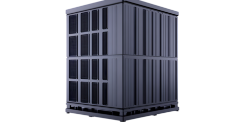 3D Gray Cube Illustration With Transparent Background