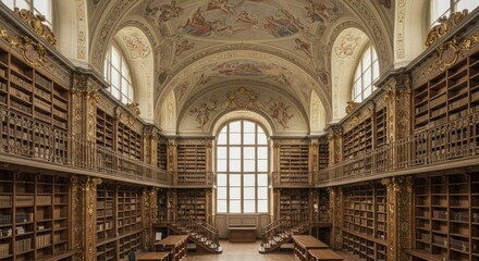 Obraz premium Historic Library Interior - Photo
