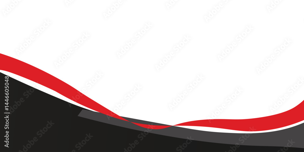 Poster abstract black red dynamic curve background.