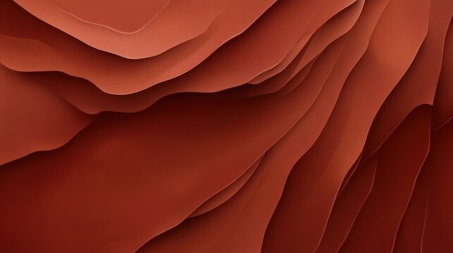 Terracotta layered abstract design