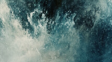 Waterfall spray close-up