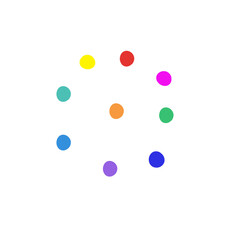 Colorful Dots Pattern Abstract Background. Vector Illustration