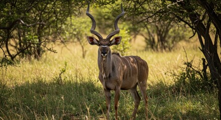 Kudu in Natural Habitat - Photo