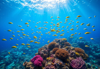 Obraz premium coral reef with fish