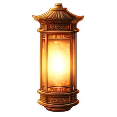 Chinese new year decoration with traditional lanterns or sakura flowers Lunar new year concept

