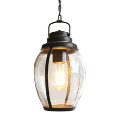 A unique statement light fixture with artistic design
