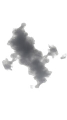 Abstract Gray Cloud Illustration Isolated Background