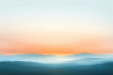Obraz premium Misty Sunrise Mountain Landscape