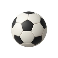 Obraz premium Realistic 3D Soccer Ball Illustration with Black and White Panels