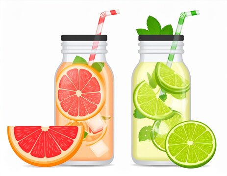 angy grapefruit and lime soda for a refreshing twist