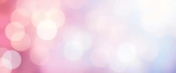Obraz premium Dreamy pastel bokeh background in pink, yellow, and blue Abstract, blurry, soft focus, fantasy, serene
