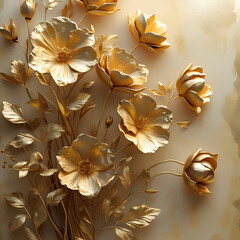 A delicate intricately detailed arrangemen