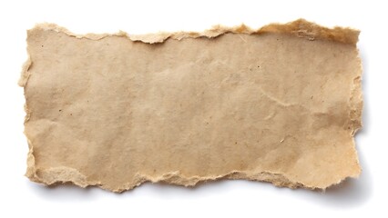 Fototapeta premium Torn paper isolated on white background
