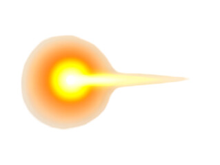 Abstract Illustration Fireball Explosion Transparent Background