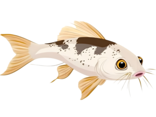 Isolated Fish Illustration with Transparent Background