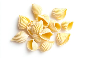 Obraz premium Pile of uncooked pasta shells