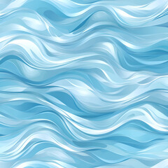 Obraz premium Flowing soft blue waves abstract water texture graphic design serene environment aesthetic concept