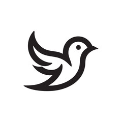 Obraz premium Sparrow Logo Vector Illustration 