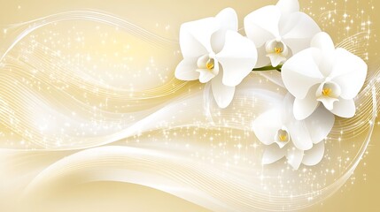 Elegant Orchid Background Design