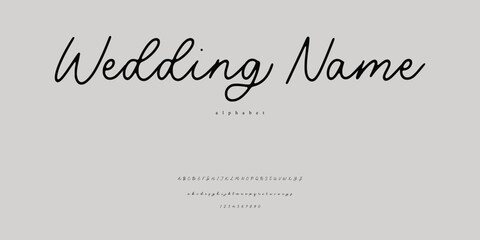Elegant Handwritten Script Font for Wedding Invitations