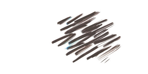 Abstract Illustration With Light Brown Dark Brown Grey Teal Brush Strokes Background