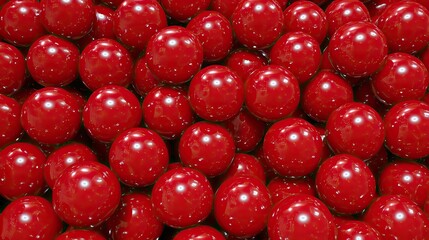 Abstract Background of Shiny Red Spheres