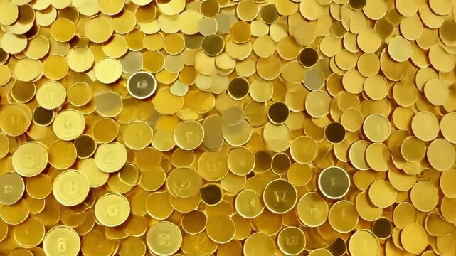 This artistic video features a beautiful noise stipple dots gradient pattern. The luxurious golden sand grain effect adds depth and elegance, making it ideal for various design applications.