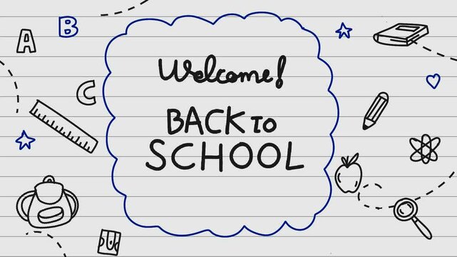 animate back to school doodles