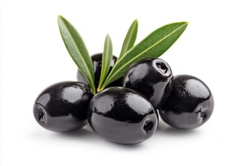 Fresh black olives with leaves (5)
