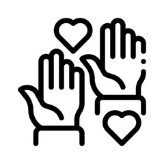 volunteer line icon