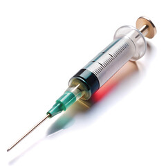 Fototapeta premium Syringe on white background