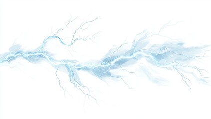 Abstract light blue lightning graphic