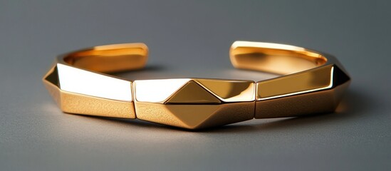 Geometric Gold Bracelet: Luxury Jewelery Design