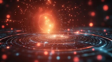 Obraz premium Futuristic digital interface