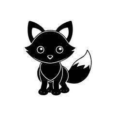 vector illustration of cartoon cat