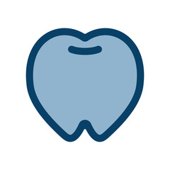 シンプルな歯のアイコンイラスト
