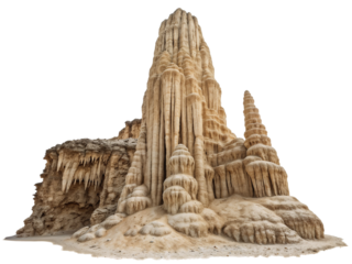 Towering Stalagmites Formed by Nature’s Dripping Process – Cave Formation Wonder